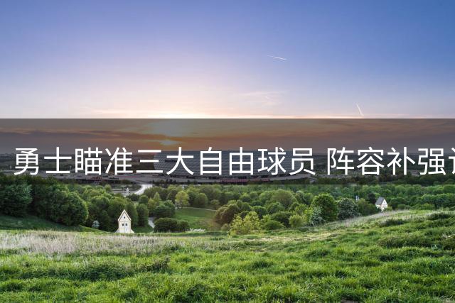 勇士瞄准三大自由球员 阵容补强计划曝光